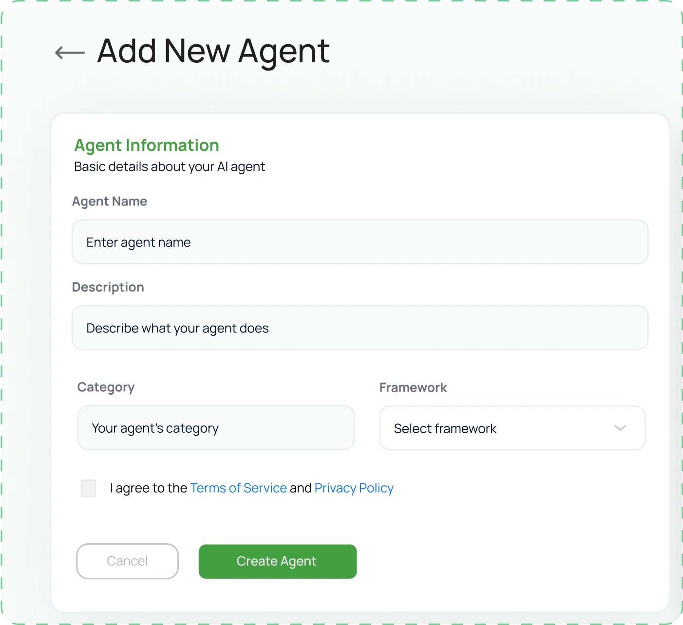 Add New Agent
